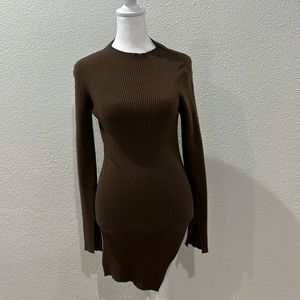 Zara slim fit long sleeve shirt/dress size small